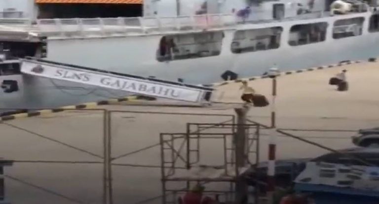 فيديو متداول لهروب رئيس سريلانكا عبر البحر