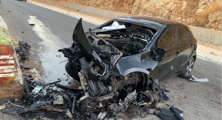 فيديو يظهر تحطّم سيارة الفنان الراحل جورج الراسي بعد الحادث