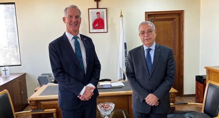 سفير إستراليا في لبنان يزور رئيس الرابطة المارونية السفير خليل كرم