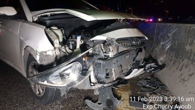 بالصّور – حادث سير فجراً في ضبيّة