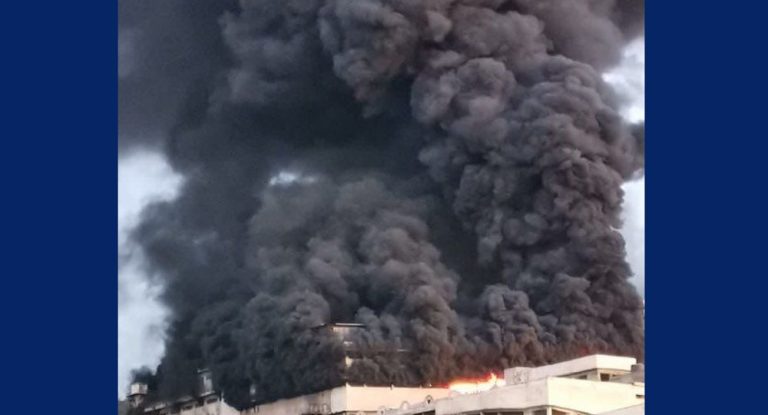 حريق مُرعب في مبنى “كونكورد”!