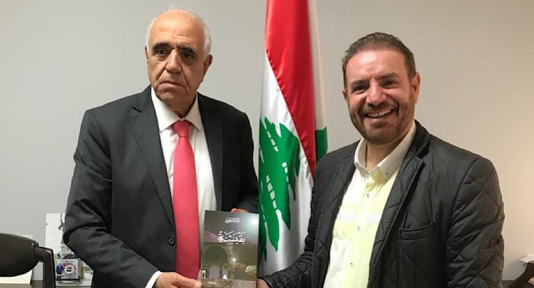 القصيفي يستقبل الصحافي صقر البعيني