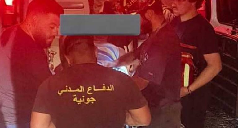 بالصور- إنقاذ مواطن سقط في نهر يحشوش