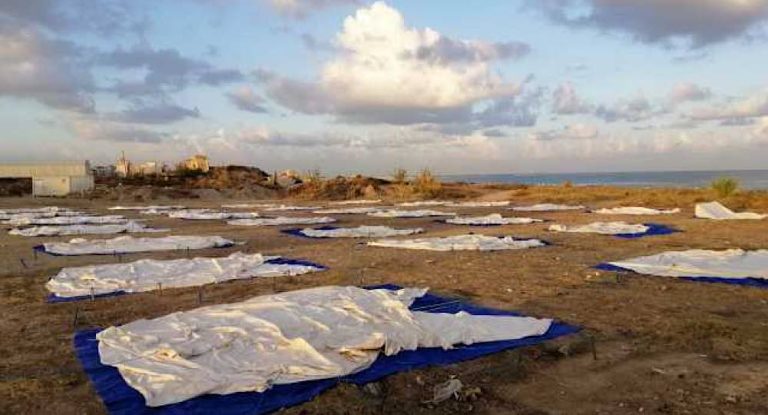 إزالة خيم النازحين من أمام ملعب صيدا