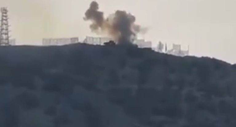 بالفيديو-لحظة استهداف المنزل في عيتا الشعب