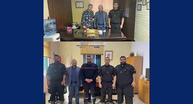 وحدة الإستجابة للطوارئ في “كاريتاس” زارت مكتب “الوكالة الوطنية للاعلام” وقيادات أمنية في سرايا جبيل عشية الاعياد