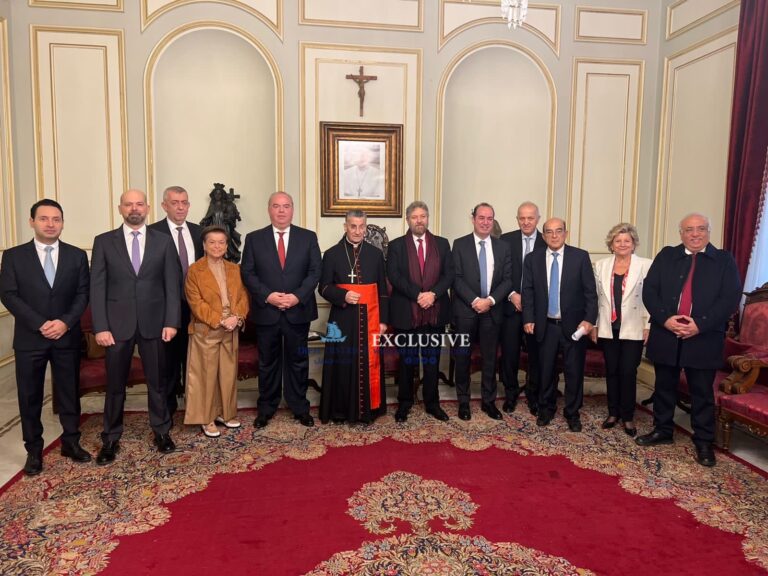 بالصور-الراعي يستقبل وفدًا من المؤسسة المارونية للانتشار