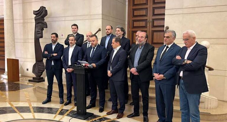 نواب قوى المعارضة يعلنون يوم غد يوم حداد وطني للتضامن في وجه فوضى السلاح والفلتان الأمني