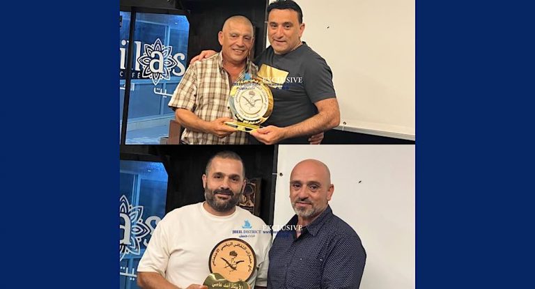 خاص-بالصور: تكريم الهيئة الإدارية لنادي حصارات جبيل ورئيسه أكد مواصلة تحقيق الاهداف