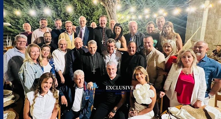 خاص-بالصور:نقيب شعراء الزجل وعقيلته يكرمان مطران اوستراليا ومطران البرازيل للموارنة