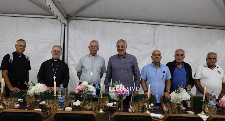 خاص-بالصور :جاج تحتفل بعيد التجلي الرب وعشاء على شرف المطرانين عون و دي كيريميل