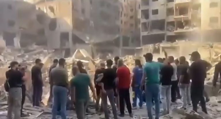 بالفيديو – من موقع الإغتيال.. إبن نصرالله يتوعّد بالثأر