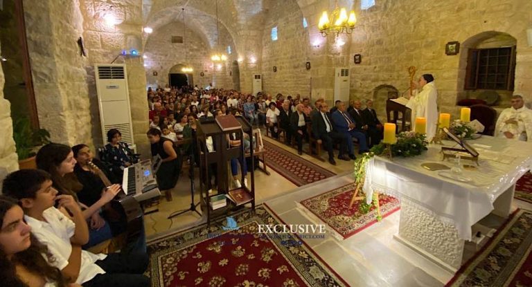 خاص- بالصور: بلدة حاقل تحتفل بعيد شفيعها مار ساسين