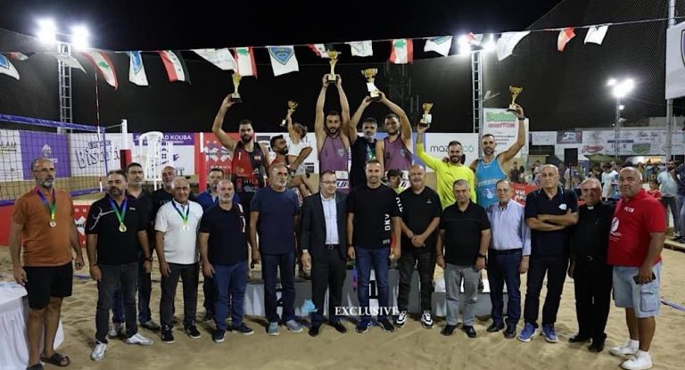 بالصور-“نادي الشبيبة العاملة بلاط” اختتم مهرجانه السنوي في كرة الطائرة الشاطئية