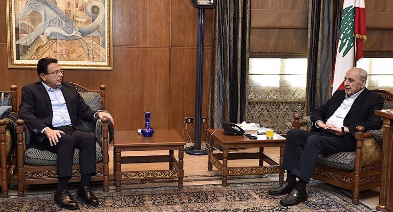 النائب الخازن زار الرئس بري وعرض معه الاوضاع