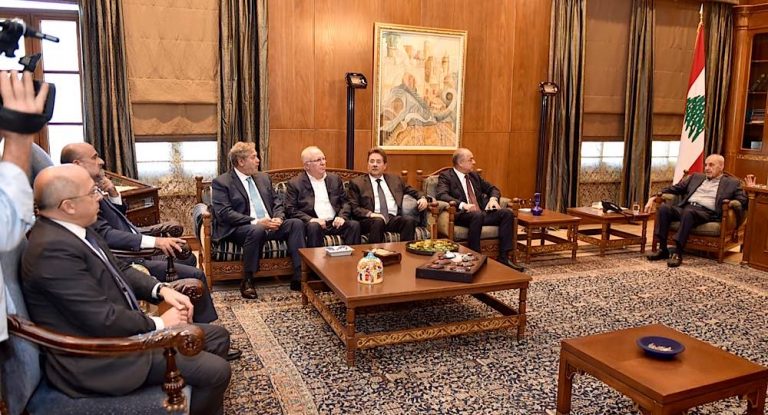 تطورات الاوضاع الميدانية وازمة النازحين… وفد اللقاء النيابي التشاوري بعد لقاء بري: لإيجاد مساحة مشتركة لانتخاب سريع لرئيس للجمهورية