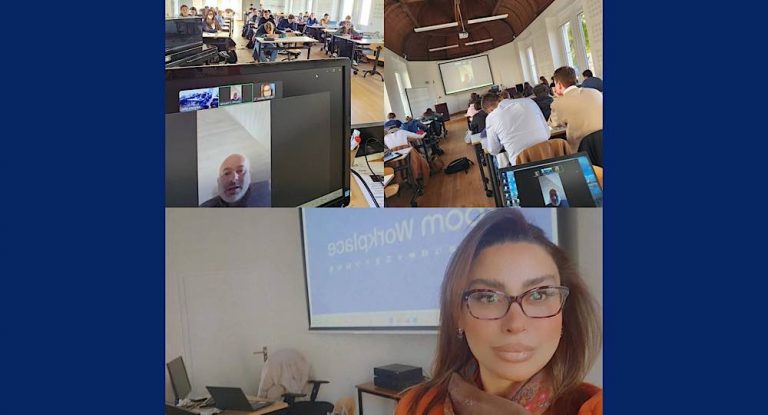 خاص-رئيس بلدية جبيل يشارك خبراته مع طلاب في فرنسا بدعوة من الدكتورة ماري فرحات