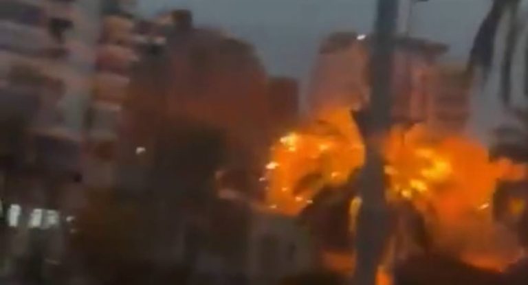 بالفيديو: مشهد مرعب من الطيونة