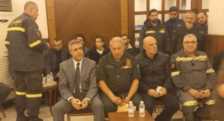 العميد فرح ممثلاً الوزير مولوي في التعزية بالشهيدين المهتدي وأشقر: لن تنساهم مديرية الدفاع المدني أبدا