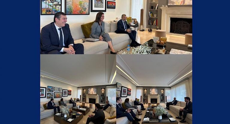 الدكتور طارق صادق يشارك في لقاء البياضة بين باسيل والسفير الفرنسي