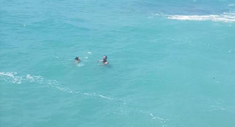 فقدان مواطن على شاطئ حالات وعمليات البحث جارية