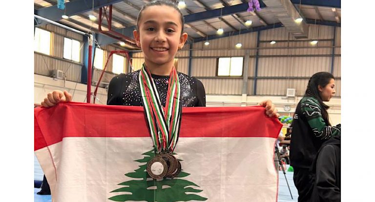 خاص – كلووي زخيا الحويك ترفع إسم لبنان في بطولة غرب آسيا للجيمناستيك