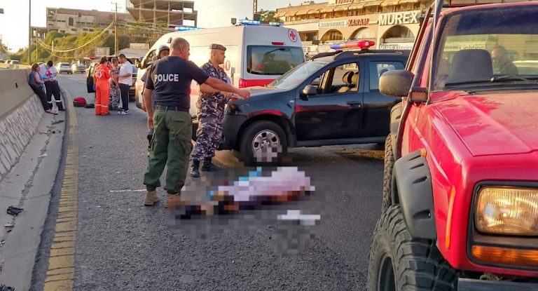 بالصور-قتيل على أوتوستراد الصفرا-جبيل