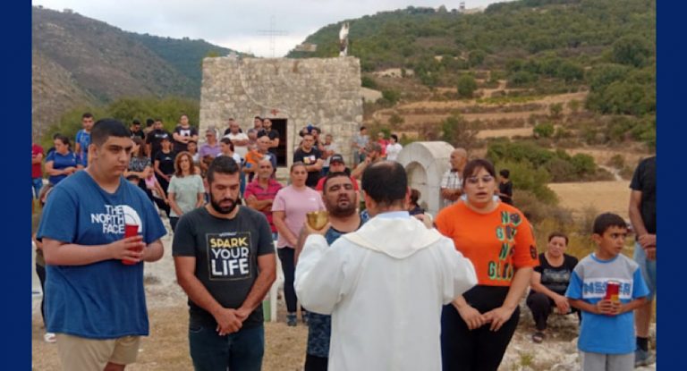 خاص-بالصور: قداس في بلدة بجرين لمناسبة عيد مار الياس