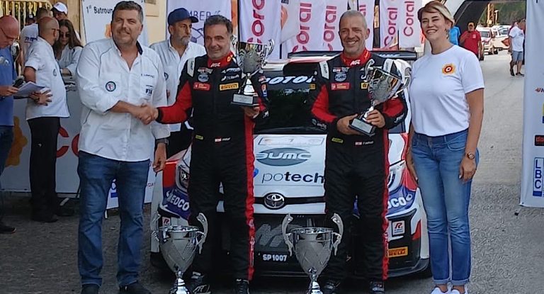 روجيه فغالي بطل رالي البترون الأول