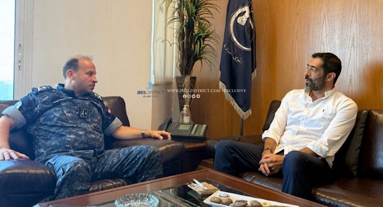 خاص-حنكش يلتقي قائد وحدة القوى السيّارة  العميد طوني متى