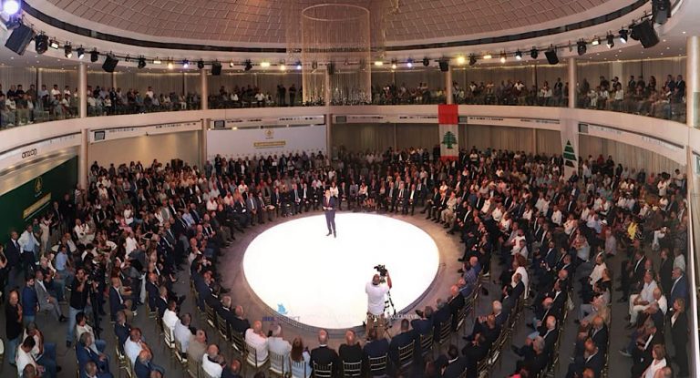 بالصور-سامي الجميّل خلال احتفال كتائبي في جبيل : القضية أصبحت تحرير صخرة الروشة لا القدس