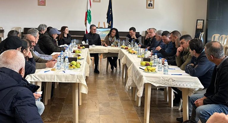 زيارة ميدانية لوفد البنك الدولي إلى قضاء جبيل – مشاريع المشروع الأخضر والتحضير لمشروع GATE