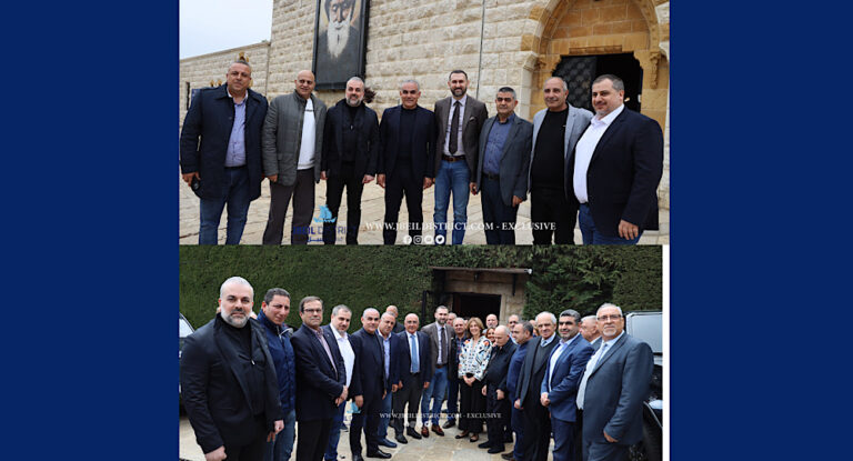 خاص-بالصور-رئيس اللقاء الديمقراطي تيمور جنبلاط يزور سعيد في قرطبا ودير مار مارون عنايا-ضريح القديس شربل