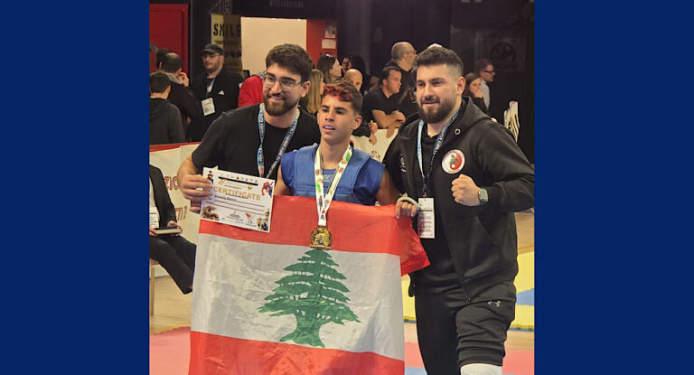 خاص-ابن بلاط يتألق عالميًا… مارفين جواد القصيفي بطل العالم في الكيك بوكسينغ